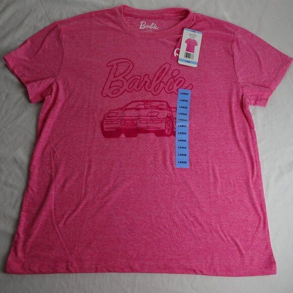 Mattel Barbie Pink Shirt Size L - Picture 1 of 6